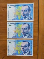 Banknoten FF 50.00 St. Exupéry 1997 Banque de France 3 Stück