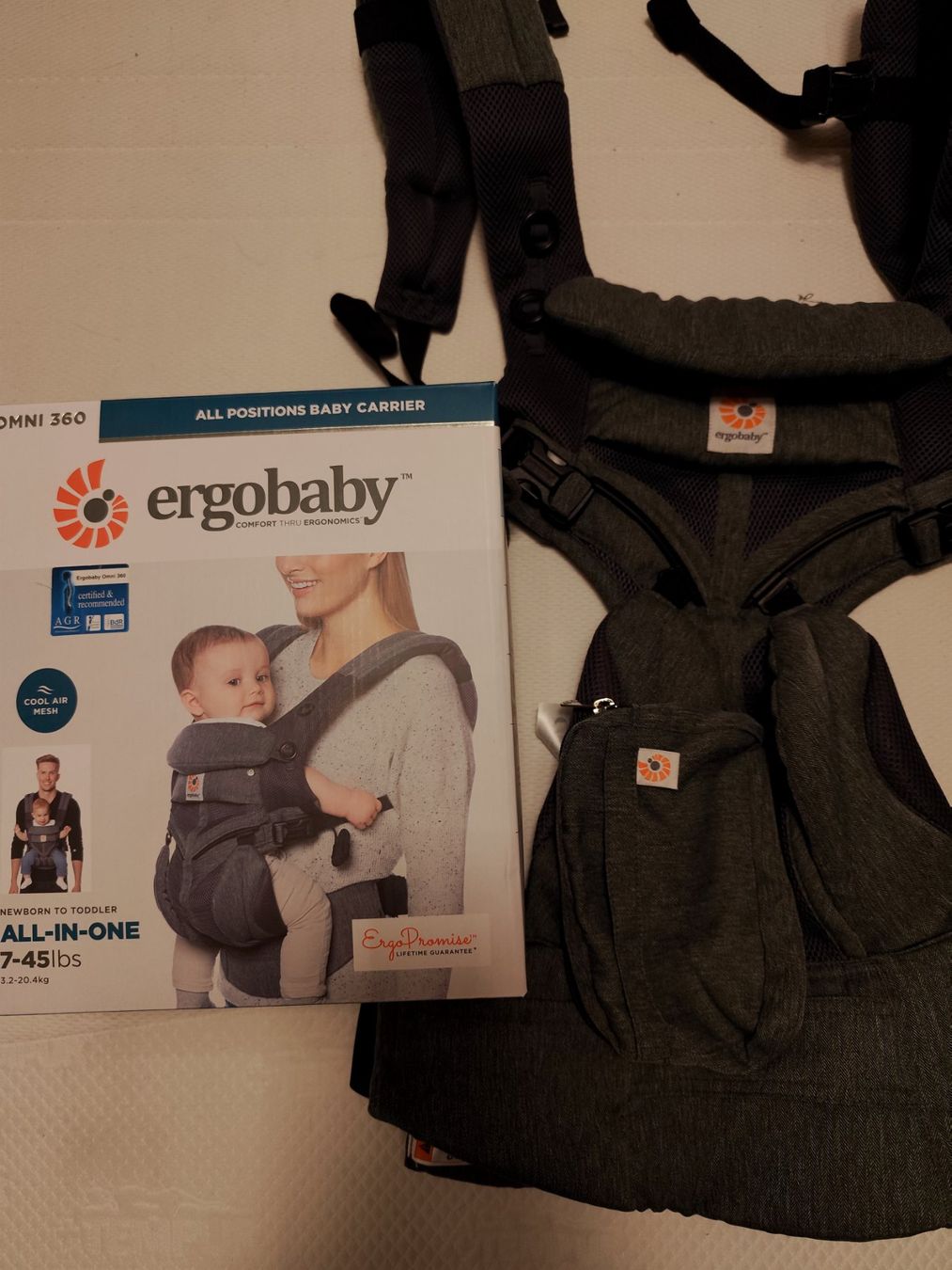 Ergobaby Omni 360| marsupio porta bebè| come nuovo| (Neu (gemäss