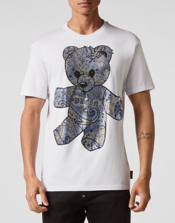 PHILIPP PLEIN T-Shirt SS Paisley Teddy Bear