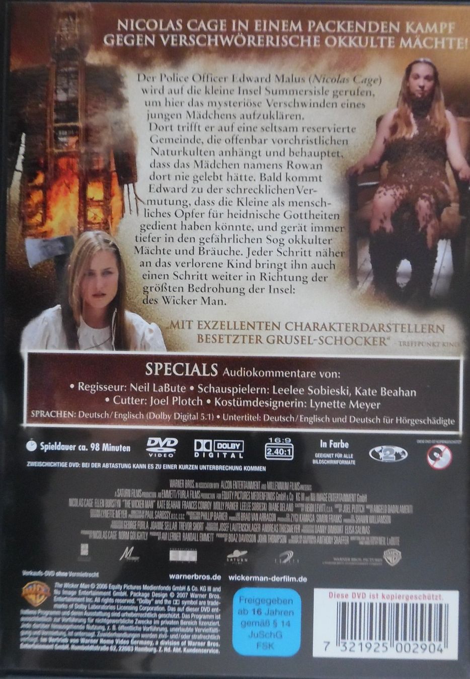 Tutti i DVDs: Wicker Man – Usato da Bellinzona venduto da Luna093 2