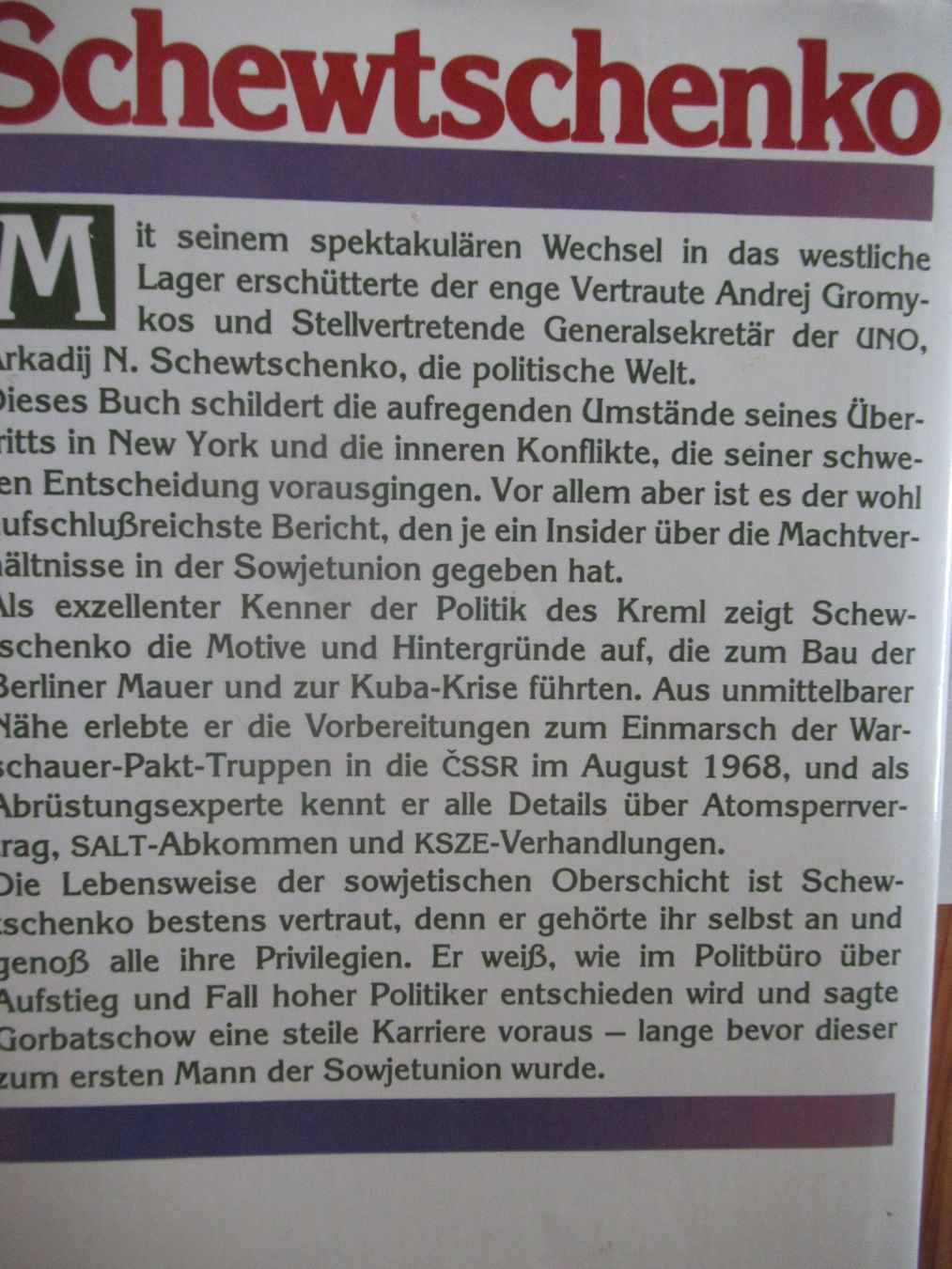 Libri: MEIN BRUCH MIT MOSKAU – Usato da Moosseedorf venduto da haro01 1