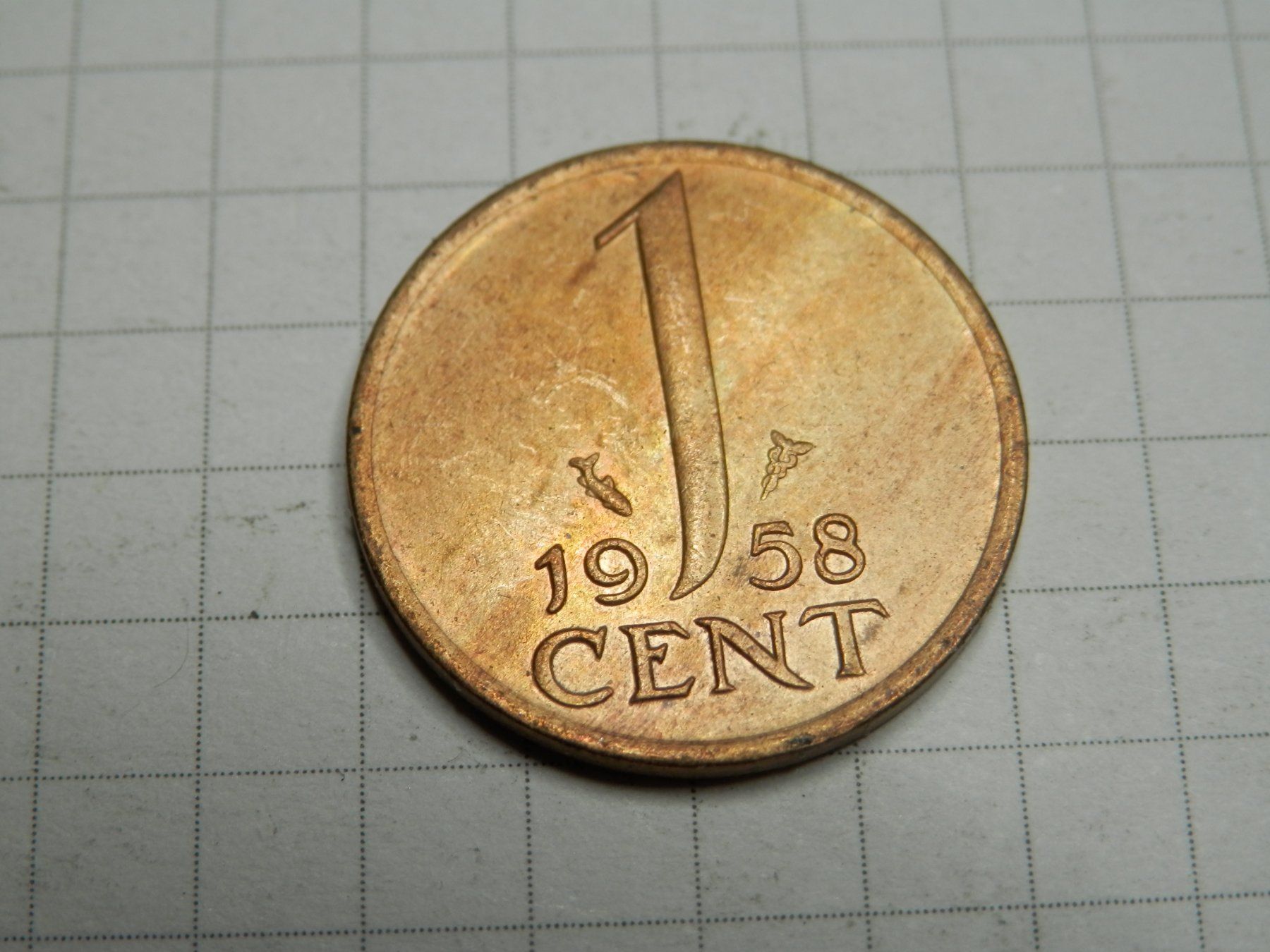 Tutti le monete: Niederlande 1 Cent, 1958 – Usato da Weiach venduto da weiach81 1