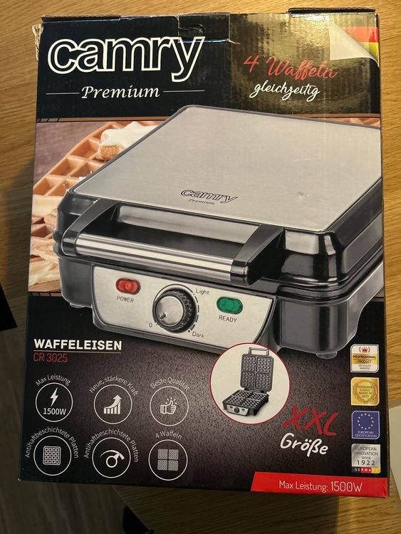 Camry XXL Waffle maker belgische Waffeln Waffeleisen top Kaufen auf