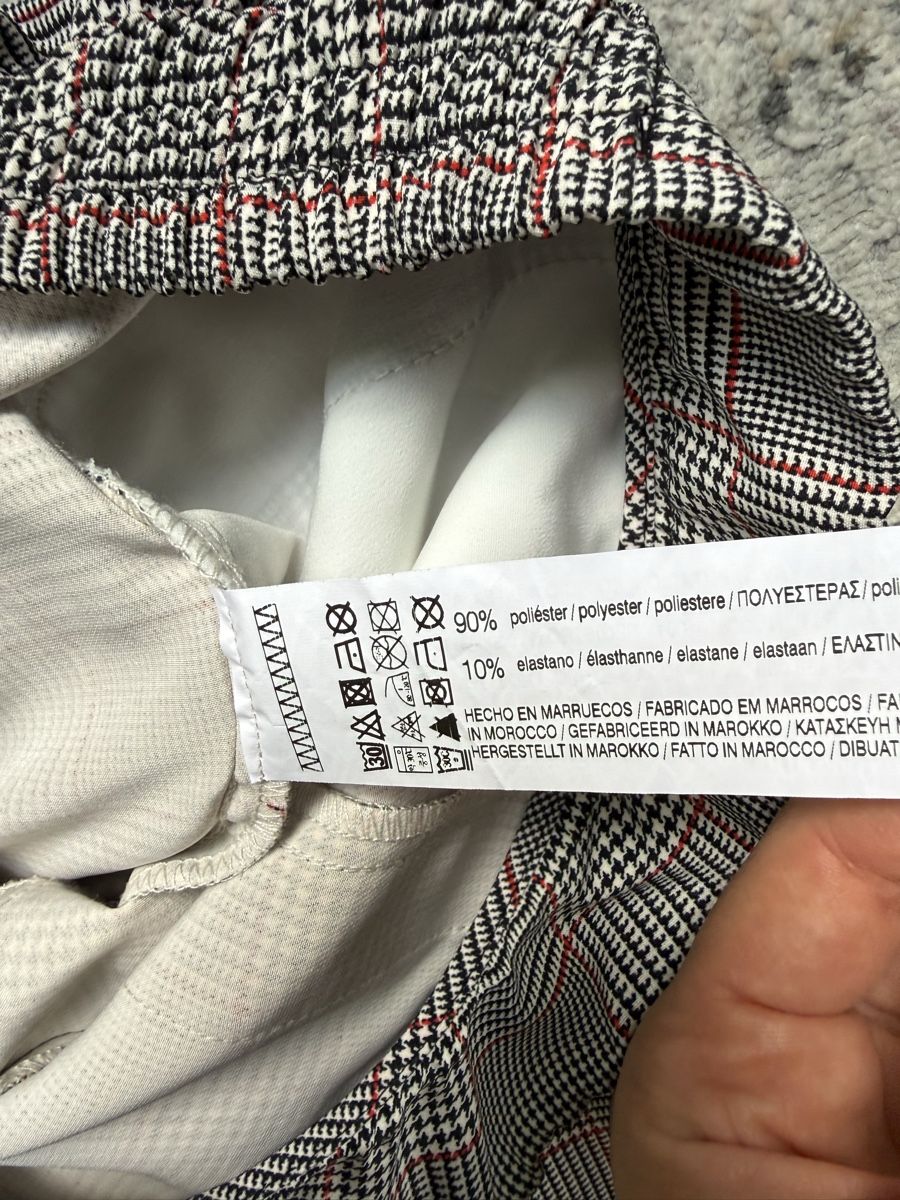 Pull&Bear Pantaloni: Pull&Bear Checked Trousers - Like New - Size M (Fits S) – Nuovo (secondo la descrizione) da Genève venduto da fat_5zzp 2