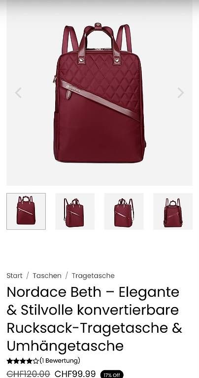 Zaini: Rucksack Nordace Bordeaux – Usato da Steffisburg venduto da mde_sf5x 3