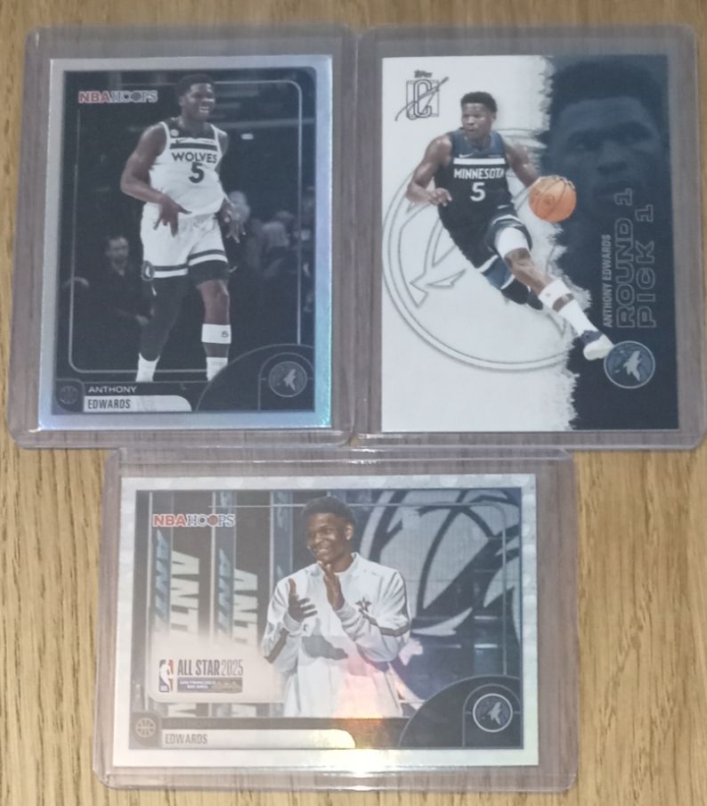 Cartoline: Anthony Edwards NBA cards lot  – Nuovo (secondo la descrizione) da Vallorbe venduto da ant_75wx