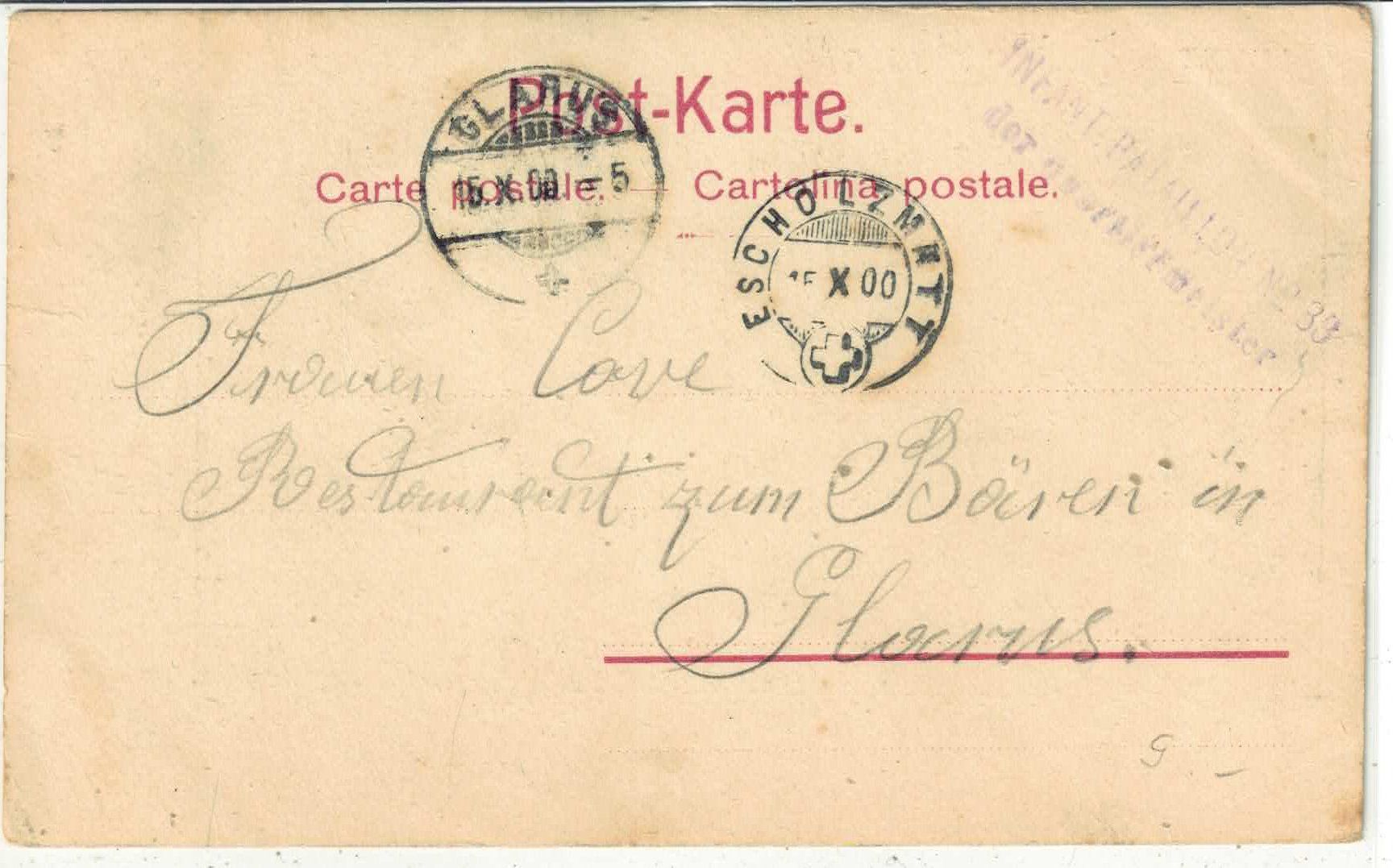 Cartoline postali: Gruss aus Escholzmatt 1900 – Usato da Ettingen venduto da Kartenplanet 1
