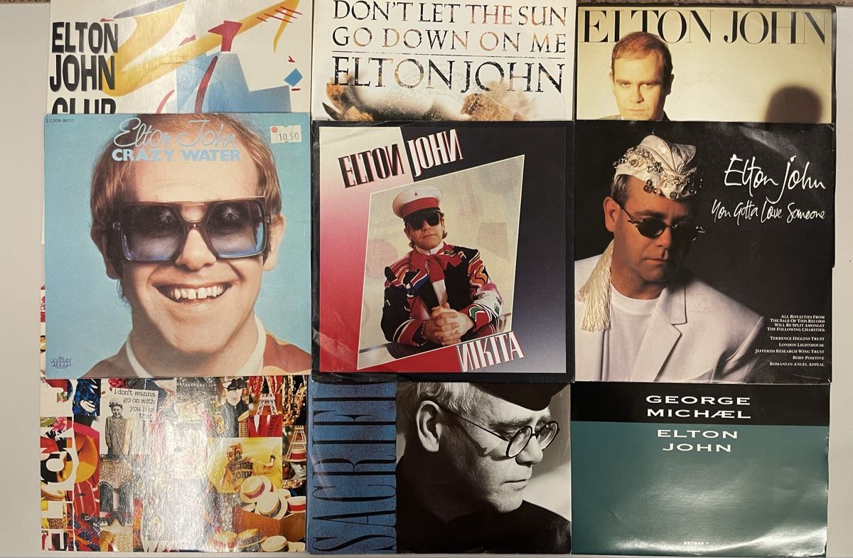 Dischi in vinile: Lot 9 vinyles  45 T ELTON JOHN – Usato da Le Grand-Saconnex venduto da sav_dfj7