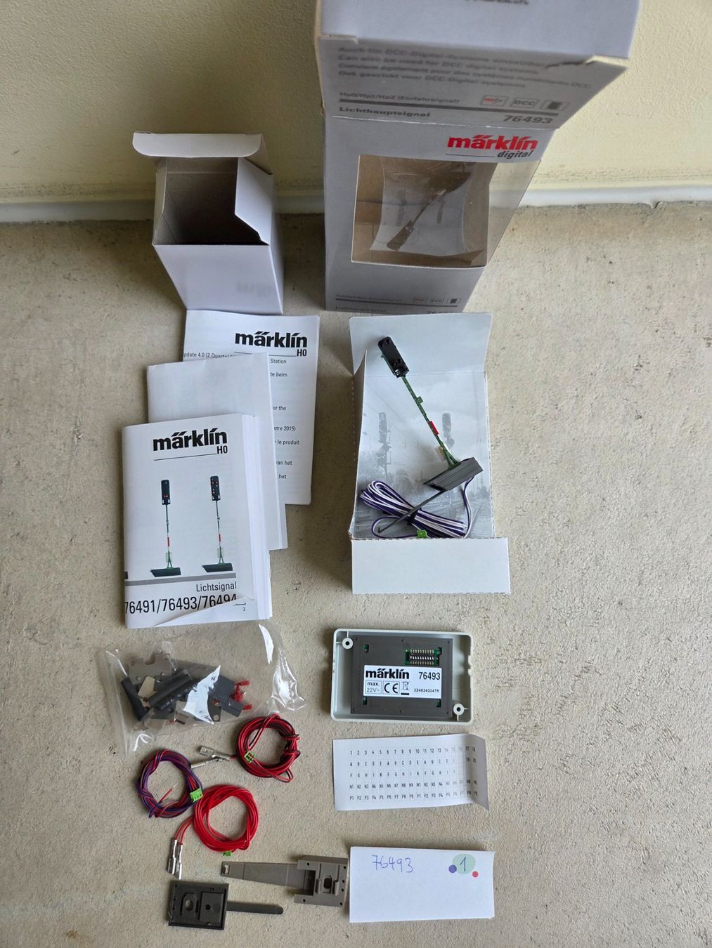 Märklin Modellini di ferrovie: Märklin Lichthauptsignal 76493 – Nuovo e nell'imballaggio originale da Udligenswil venduto da Giordi3 1