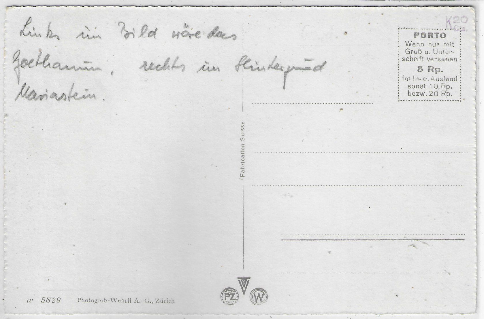 Cartoline postali: Schloss Birseck mit Arlesheim – Usato da Ettingen venduto da Kartenplanet 1
