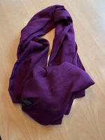 Pashmina Schal bordeauxfarbig mit Fransen