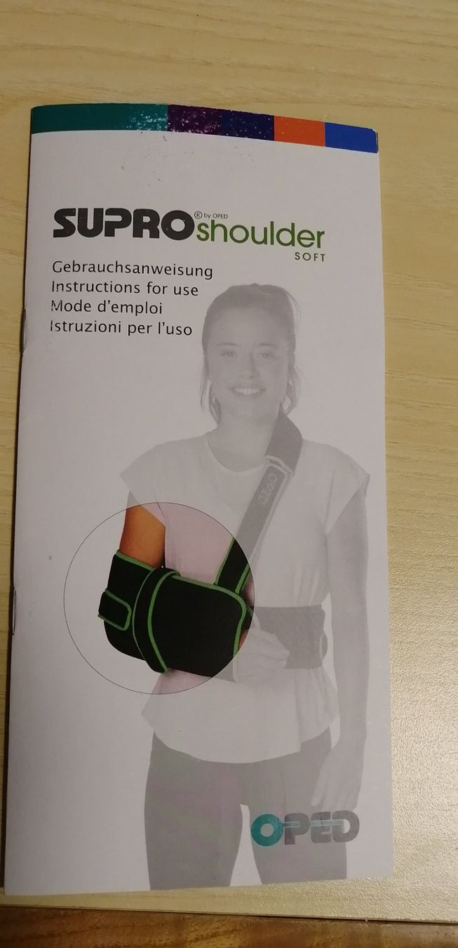 Attrezzature mediche: Schulter/Arm Orthese  SUPRO Shoulder SOFT  Grösse S/M – Usato da Novazzano venduto da malu36