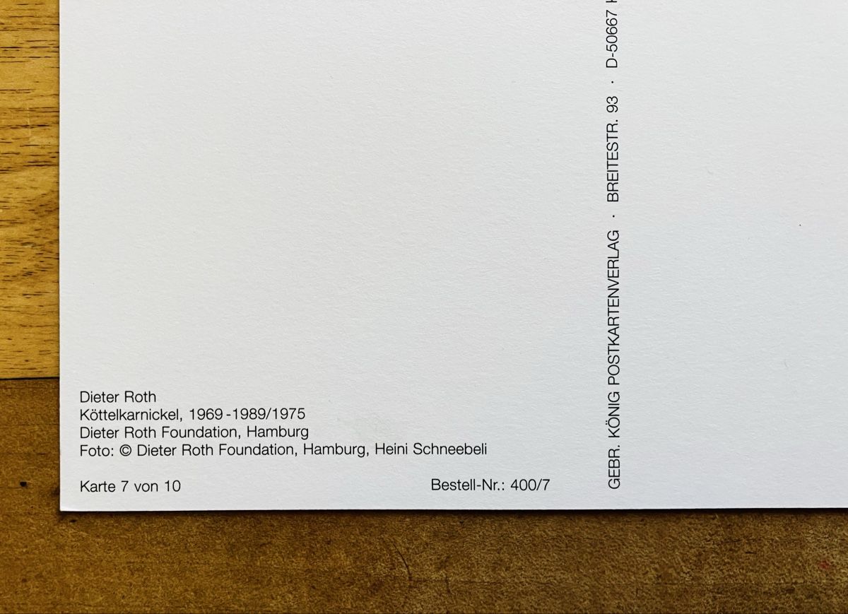 Cartoline postali: AK Dieter Roth – Nuovo (secondo la descrizione) da Buchs AG venduto da Allerleis 2