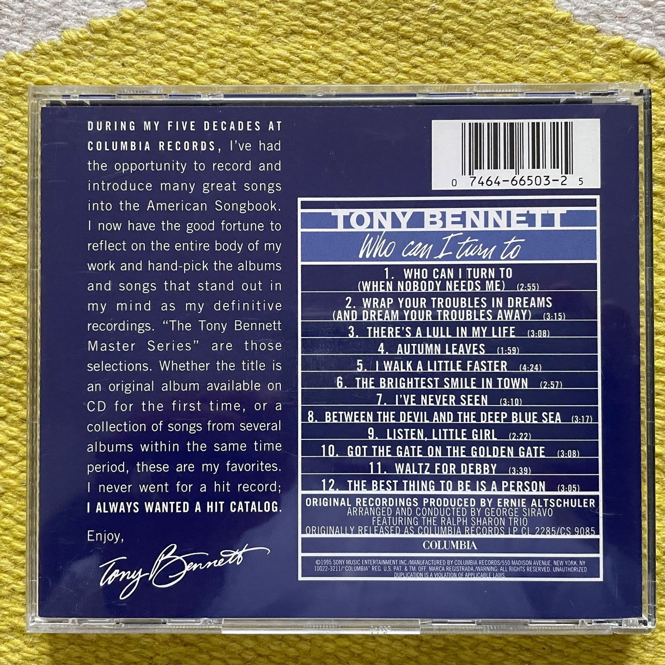 CD: TONY BENNETT-WHO CAN I TURN TO – Usato da Rorschacherberg venduto da CD-Roli 1