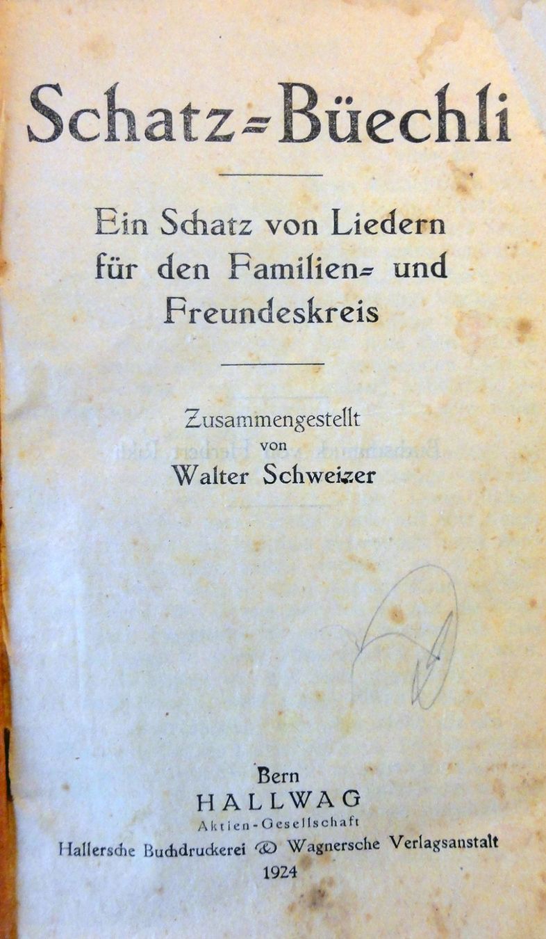 Libri: Schatz-Büechli altes Liedbuch von 1924 – Usato da Villmergen venduto da Spidi6 3