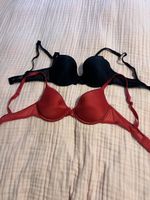 2 BHs Rot Schwarz Grösse 70B/C guter Zustand