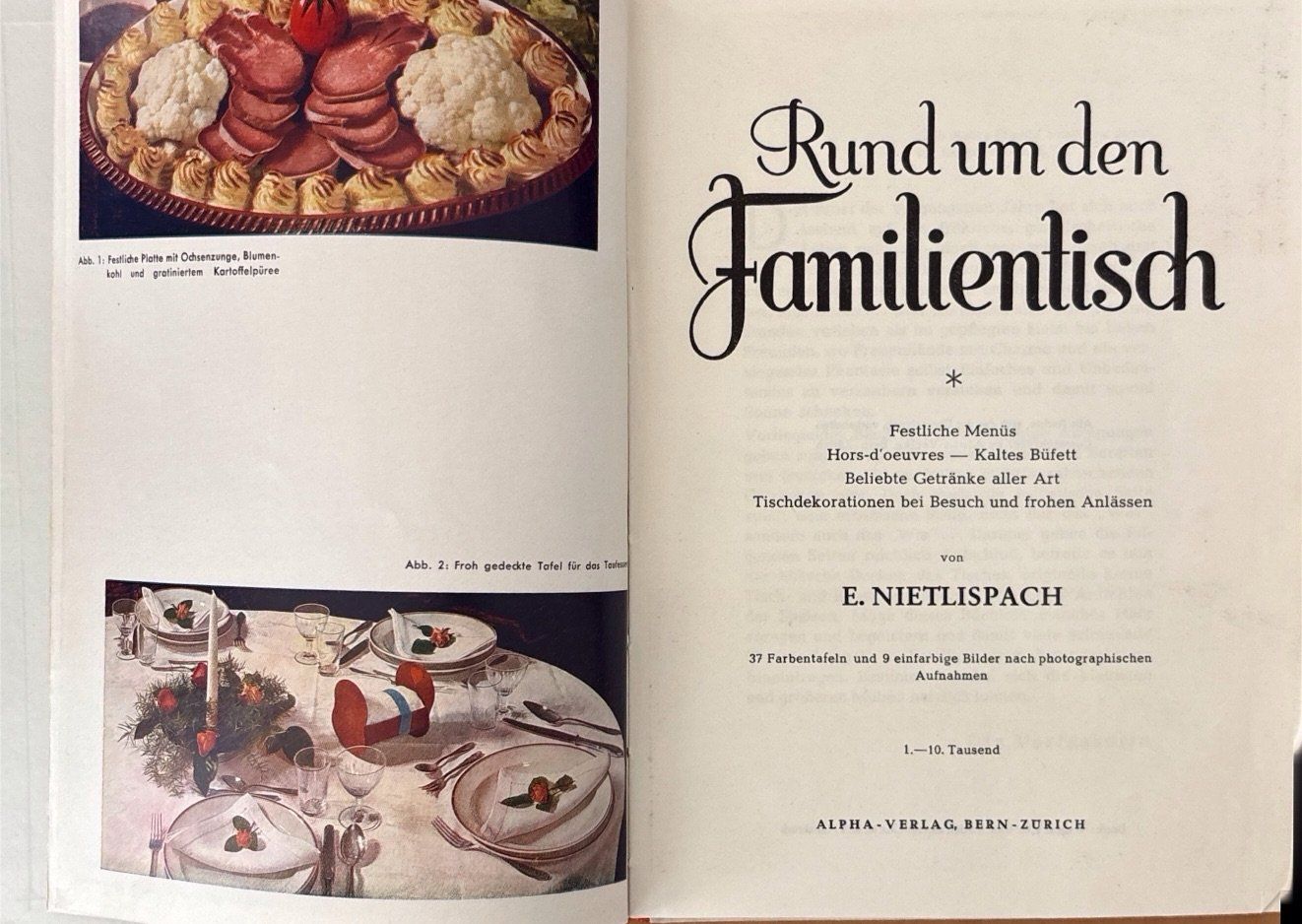 Bücher: Rund um den Familientisch (Nietlisbach E – Gebraucht aus Sarnen von Livres 2