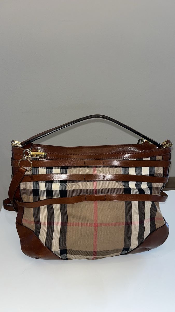 Burberry Taschen für Damen: Burberry Brown House Check Canvas and Leather – Gebraucht aus Glattpark(Opfikon) von Sbitizi 3