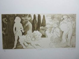Joy Davenport  Orig. Radierung Aquatinta signiert nummeriert