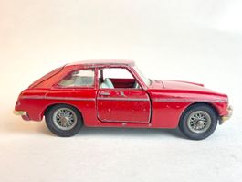 Vintage Corgi 327 MGB GT Red