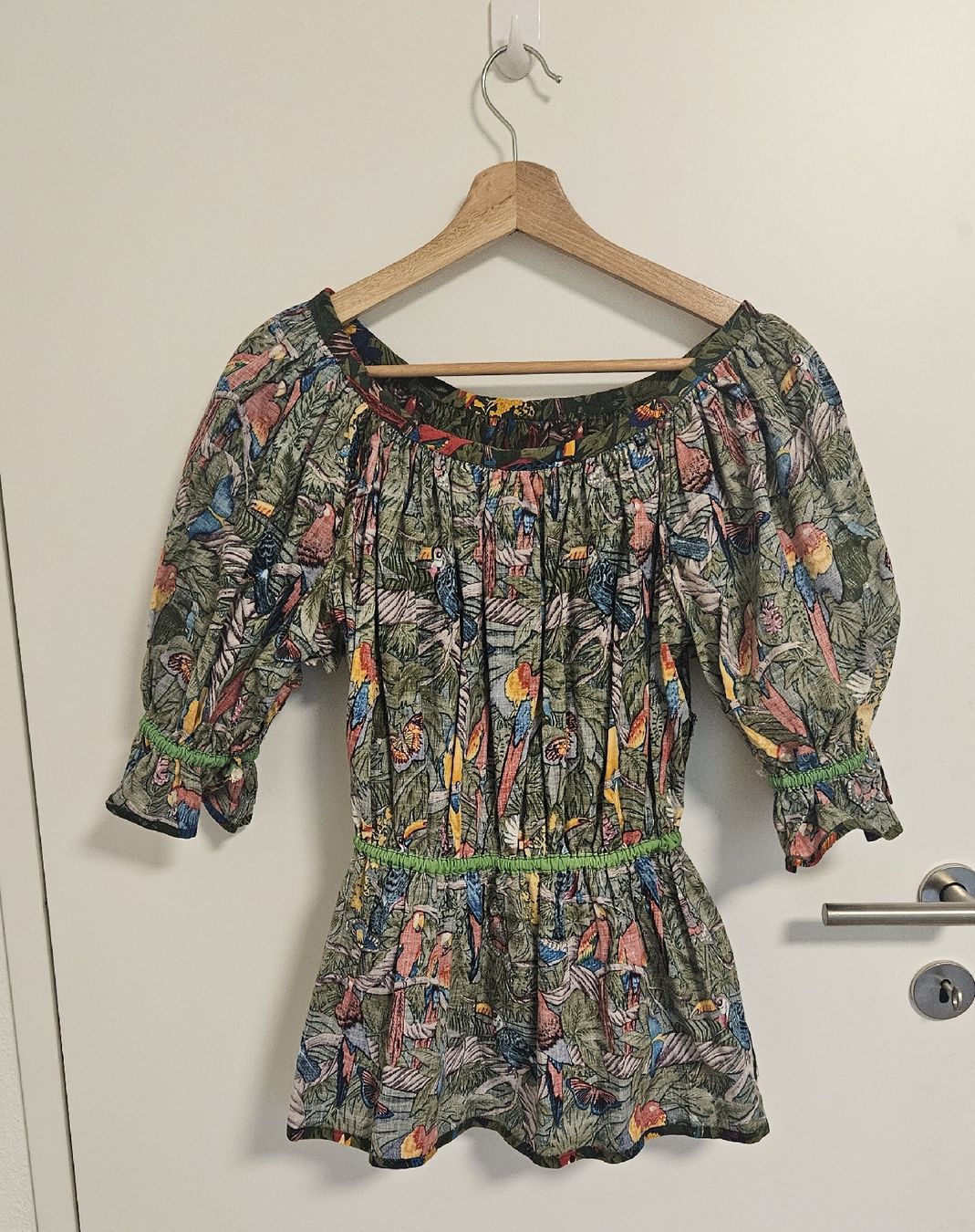 Top: Vintage Blouse Handmade, Jungle Print – Nuovo (secondo la descrizione) da Forch venduto da na_casa 3