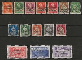 1922 : Genfer Ämter S.D.N Nr. 1 - 15, KP 485.--