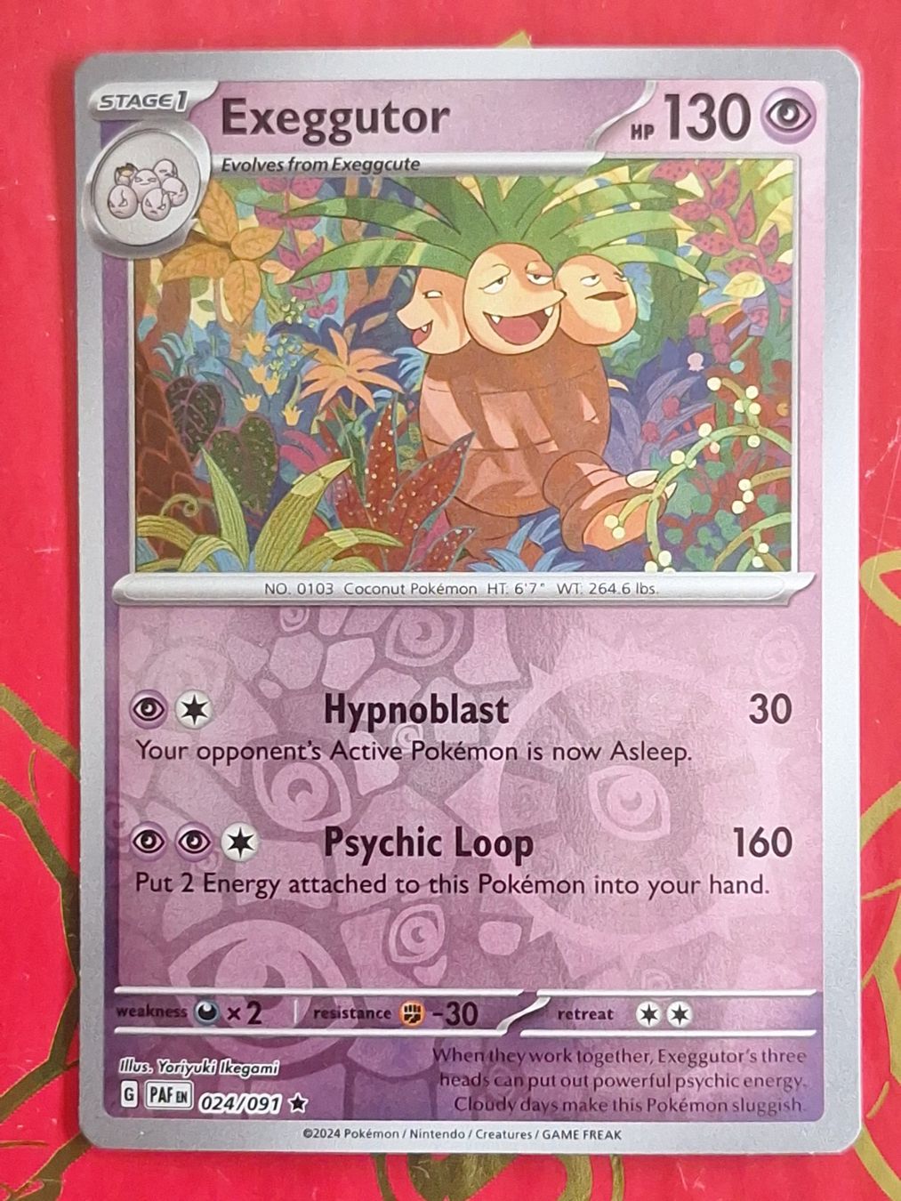 Pokémon Carte collezionabili: Exeggutor - Pokemon Reverse Holo Paldean Fates – Usato da Altstätten SG venduto da GGsGameshop
