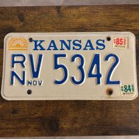 🇺🇸 U.S. Autoschild, Kansas 5342 - ORIGINAL