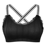 NEUE Schwarz-weisse, bequeme Bralette Gr. XS - 223333