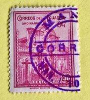 Briefmarke aus Ecuador gestempelt  Siehe Original Fotos 