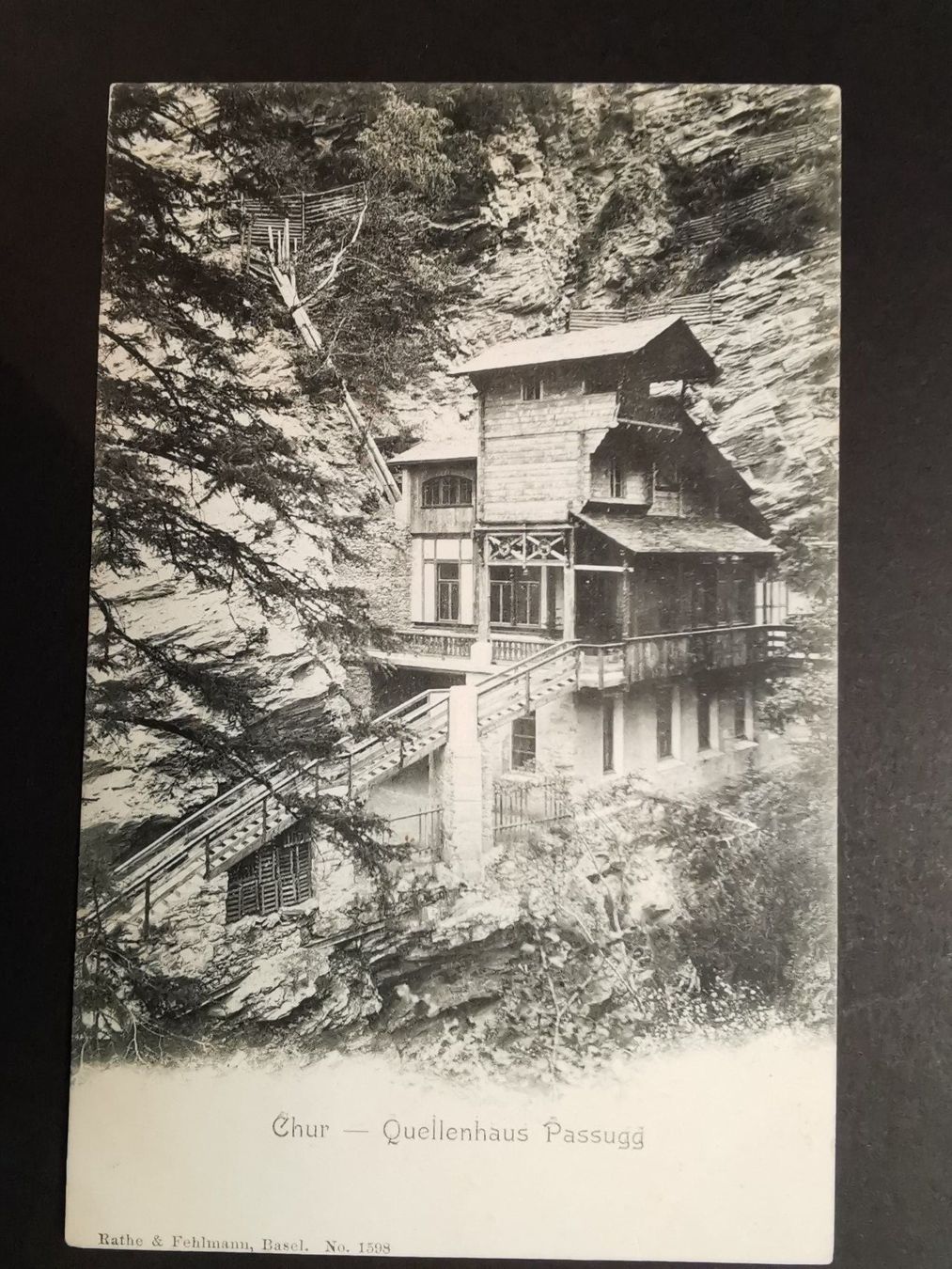 Cartoline postali: Passugg  Quellenhaus  Ansichtskarte   Chur  Graubünden  AK – Usato da Rheineck venduto da kat_7gld