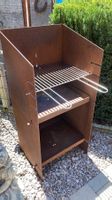 Feuersäule Trapez Corten Grillrost Edelstah Rostfrei neu