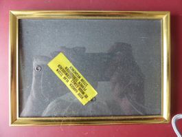 Fotorahmen 15x11cm neuwertig, Messing