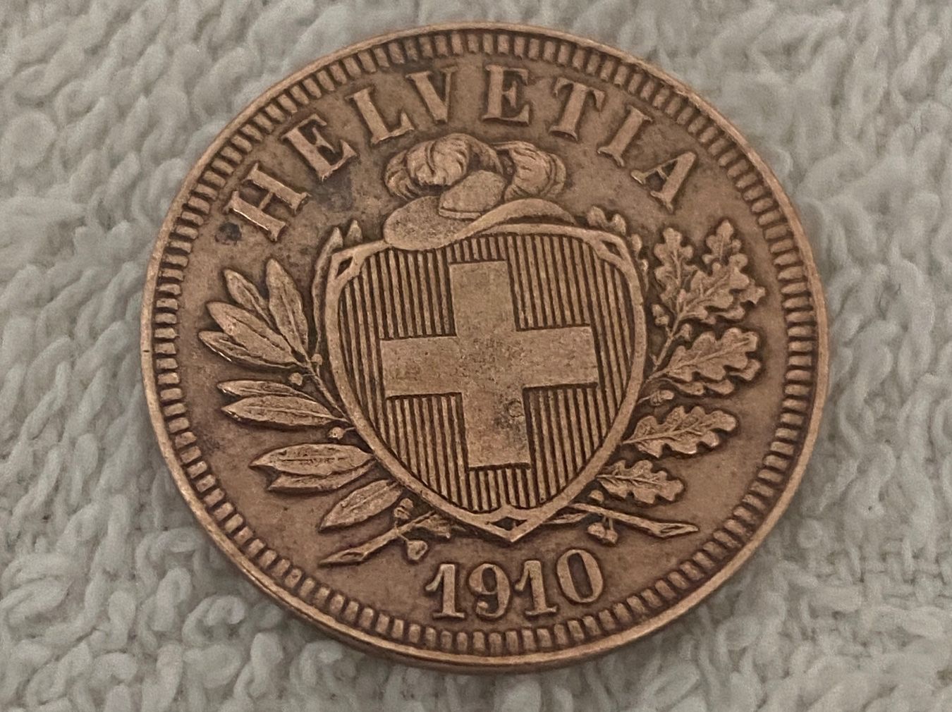 Tutti le monete: 2 centimes/Rappen 1910 B – Usato da Nyon venduto da Ilmi09