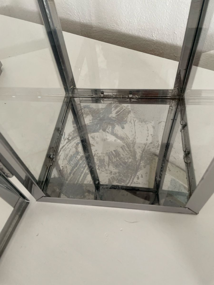 Micasa Lanterne: 2x Windlicht Glas Metall modern – Usato da Holderbank AG venduto da Hallo104 1