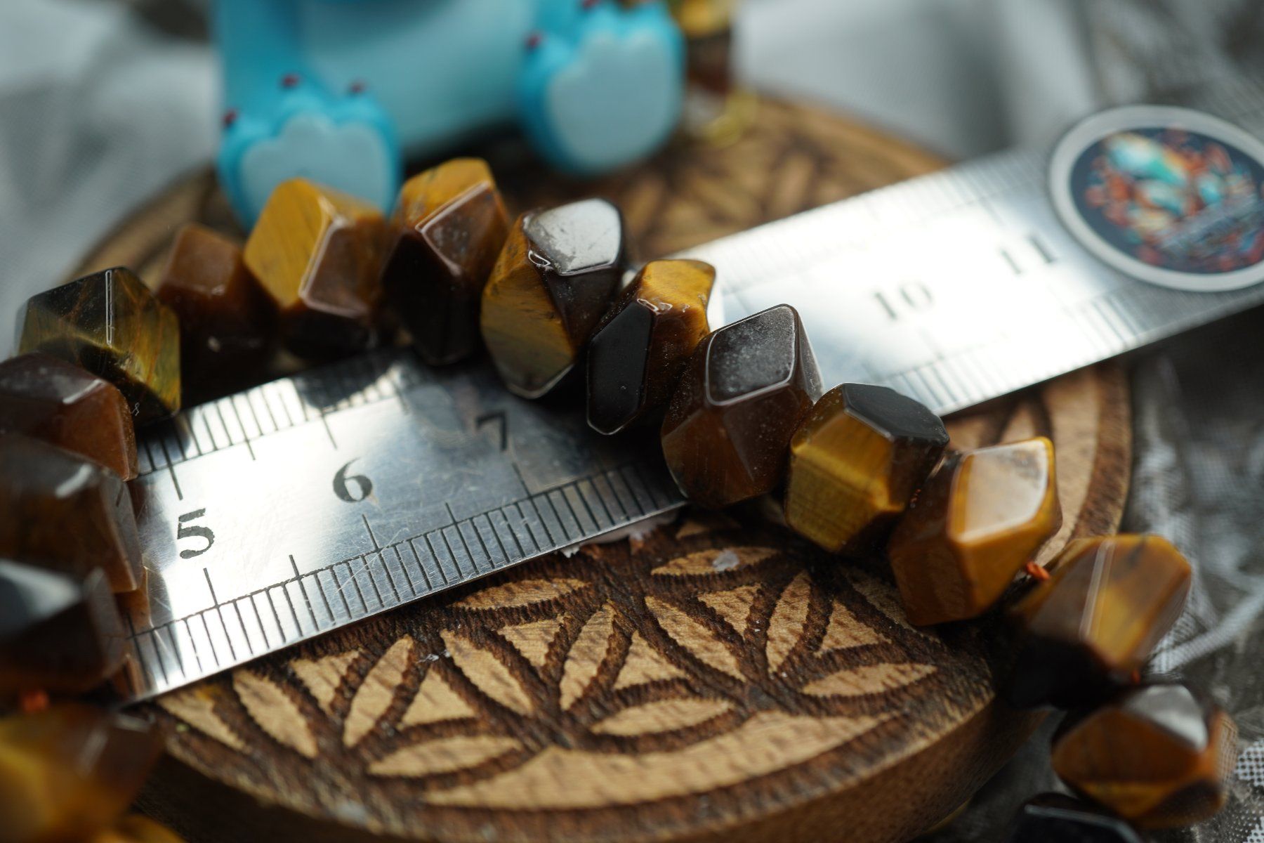 Minerali & Pietre curative: Tigerauge   xForm   Strang   (Räumung!) – Nuovo e nell'imballaggio originale da Eschenbach SG venduto da topstone 6