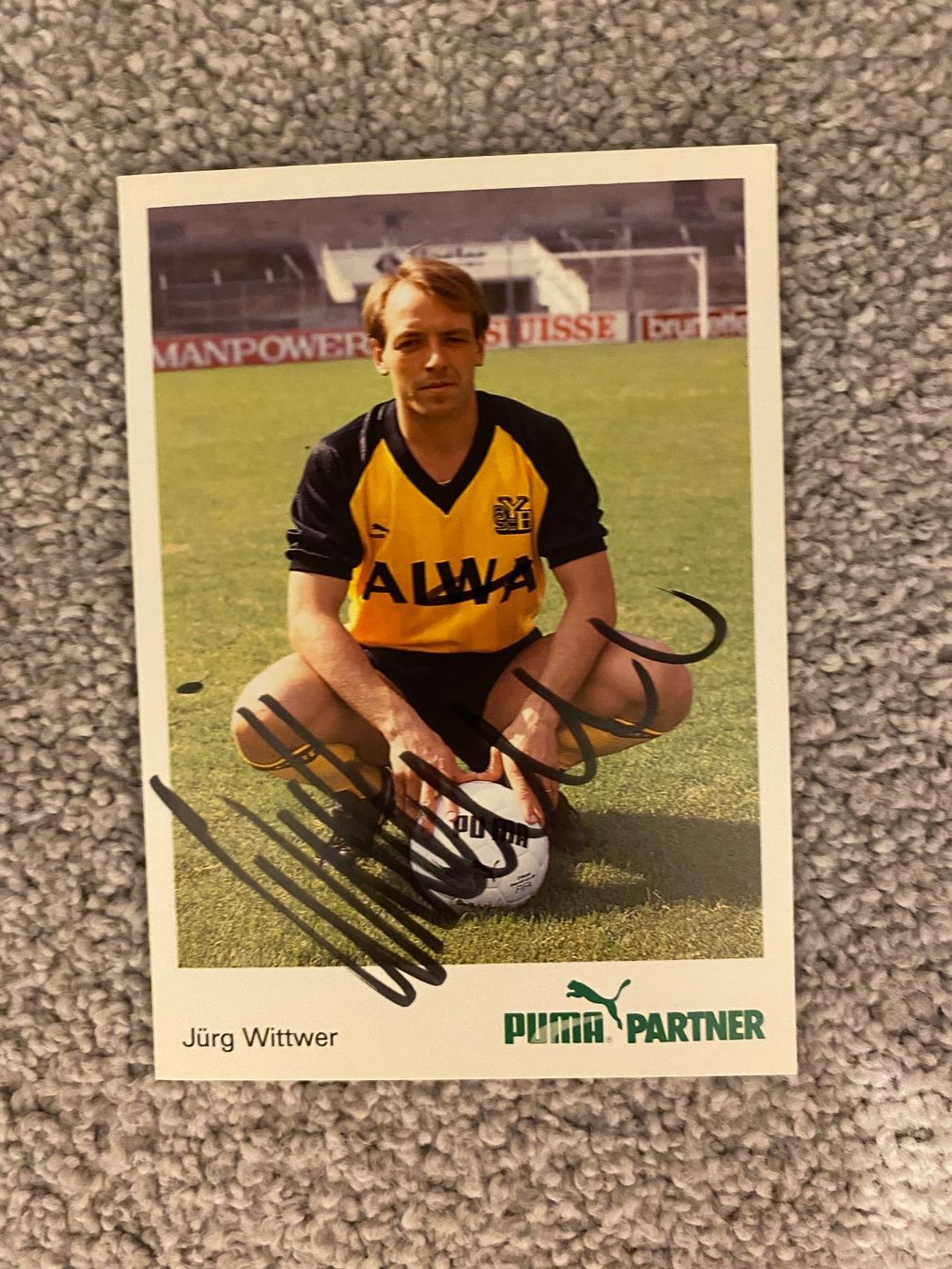 Autografi: Jürg Wittwer Autogrammkarte – Usato da Mörel venduto da tim_w9py