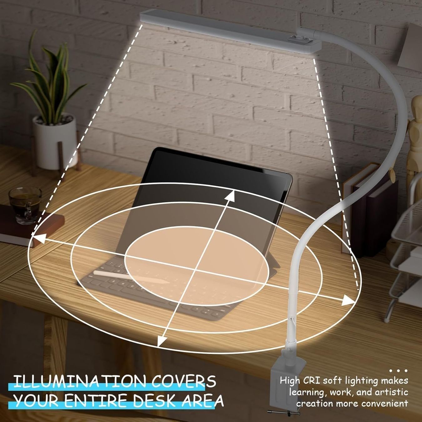 Lampade: LED Schreibtischlampe mit Klemme & Dimmfunktion – Nuovo e nell'imballaggio originale da Nuglar venduto da SaleRitter 4