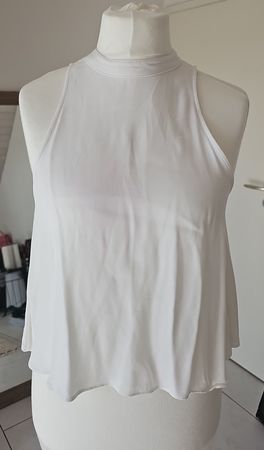 Elegantes, weisses Neckholder Top, Grösse S, Sommer Must-Hav