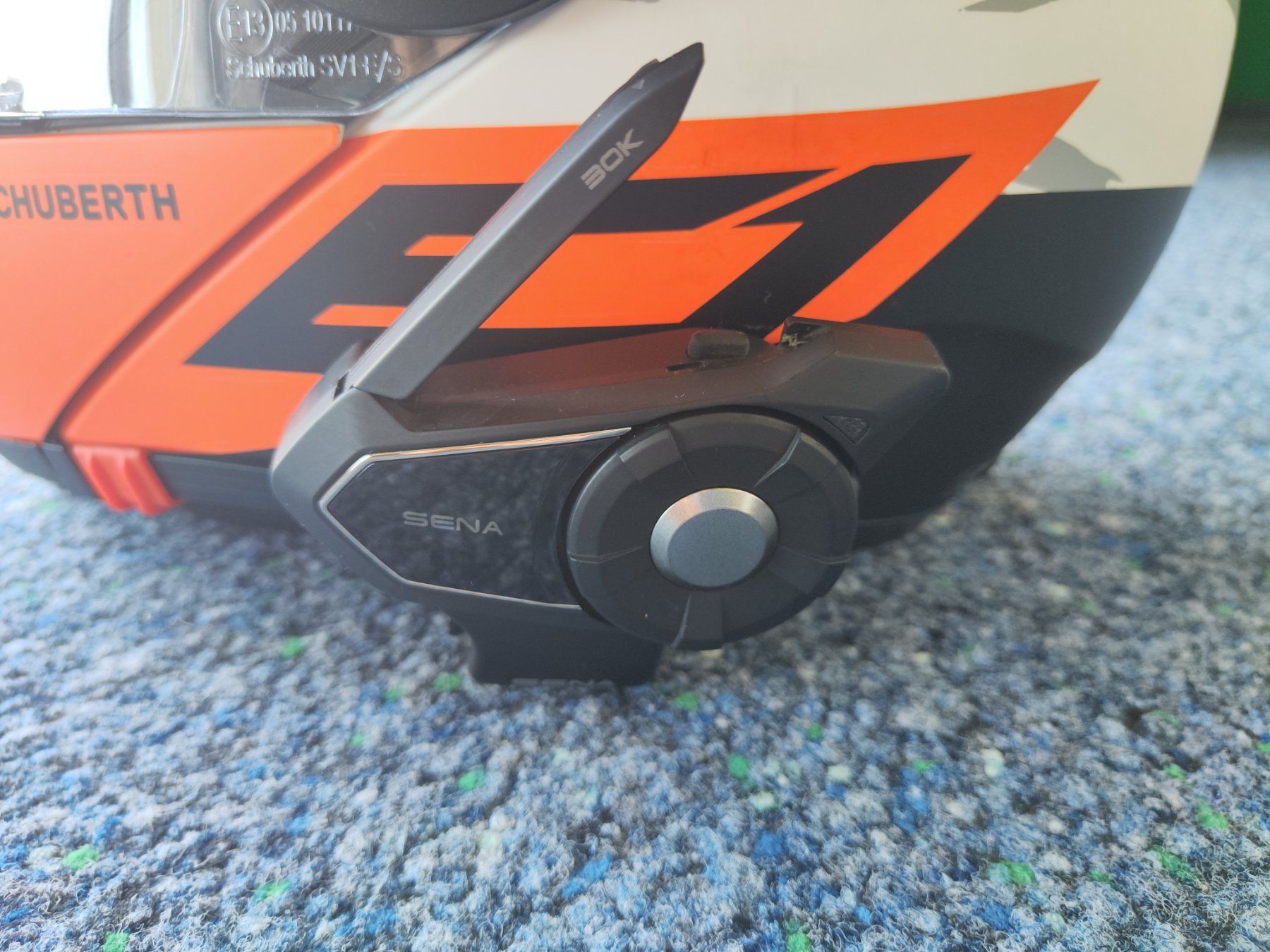 Helme & Visiere: Schuberth E1 Helm  M(57) mit Sena 30K – Gebraucht aus Heiden von fierecar 5