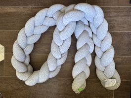 LULANDO 🩶 Tour de lit Zopf-Bettschlange NEW! 300 cm