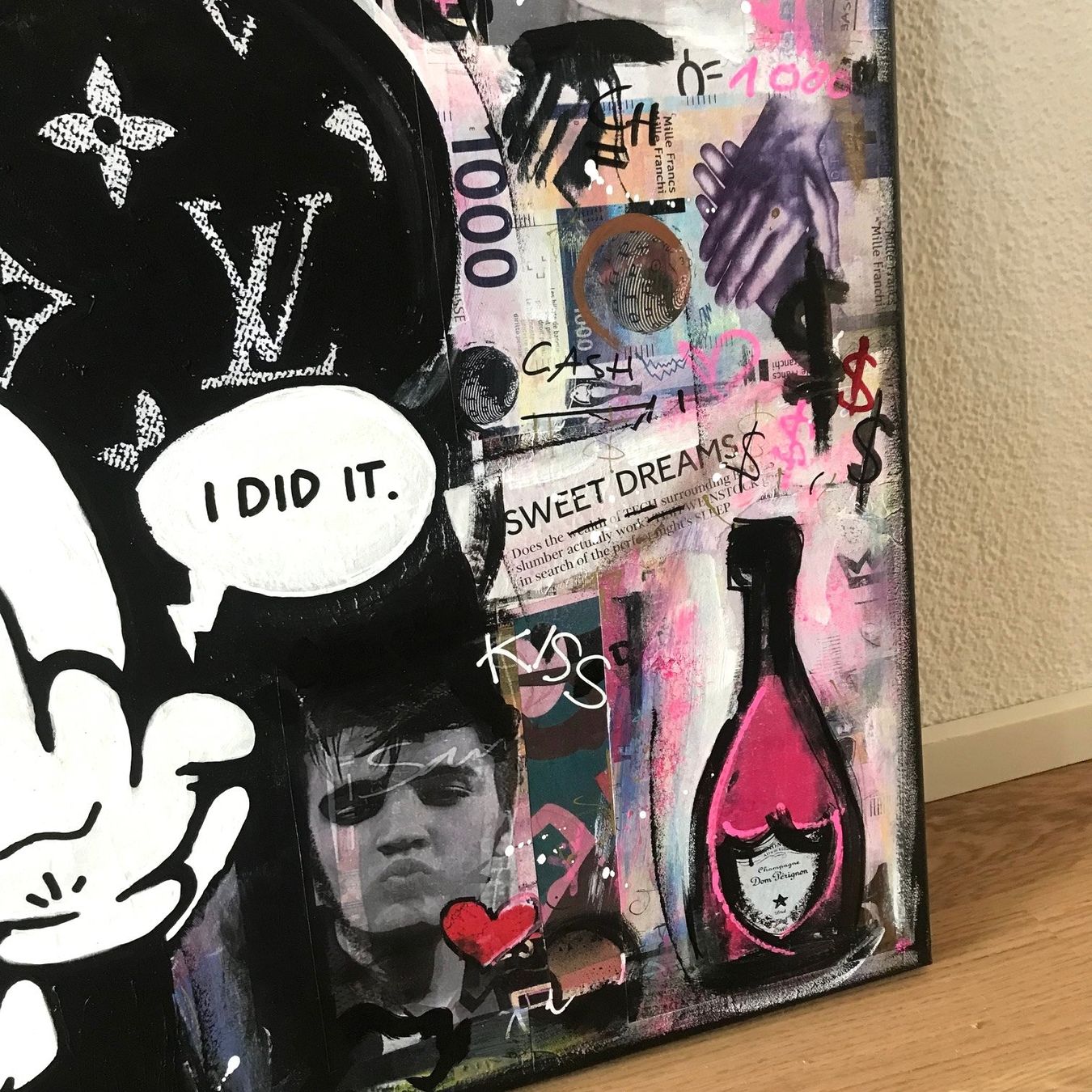 Foto & Immagini: Mickey Mouse Pop Art Kunst Bild Original Amore Champagner – Nuovo (secondo la descrizione) da St. Niklausen LU venduto da Stefan_Bammert_Art 4