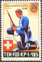 Soldatenmarken 2.WK, Ter Füs Kp I/195, Aufdr, Wi Ter 398