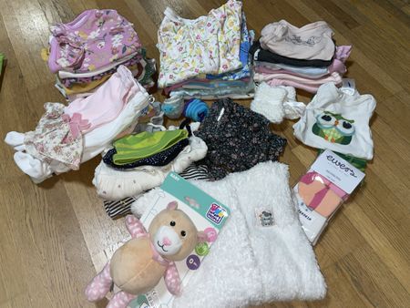 Babykleider-Paket Mädchen 51Stück, Grösse 50/56