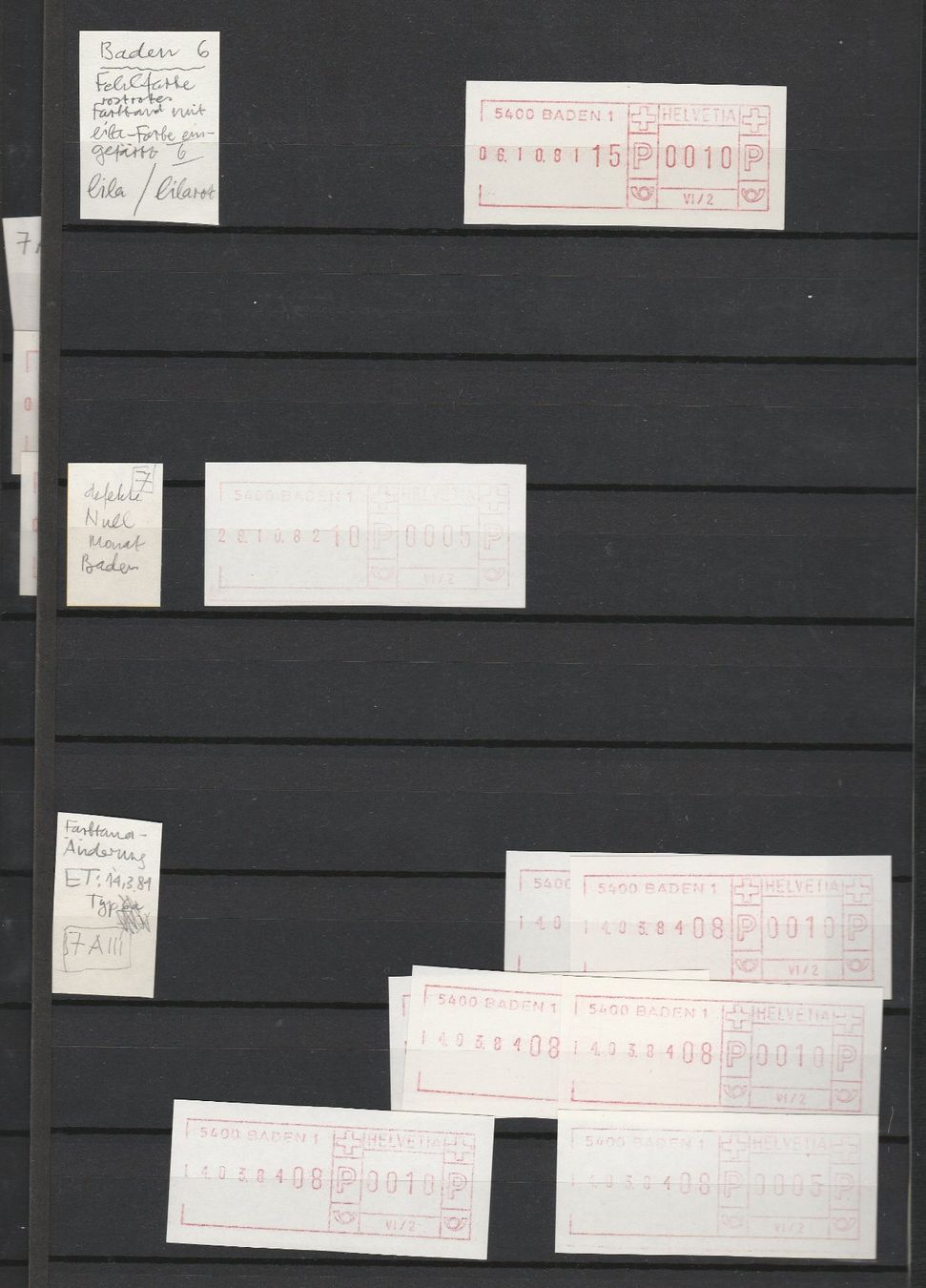 Tutti i francobolli: SFS Sammlung – Usato da Oberglatt ZH venduto da Wiedmi6 2