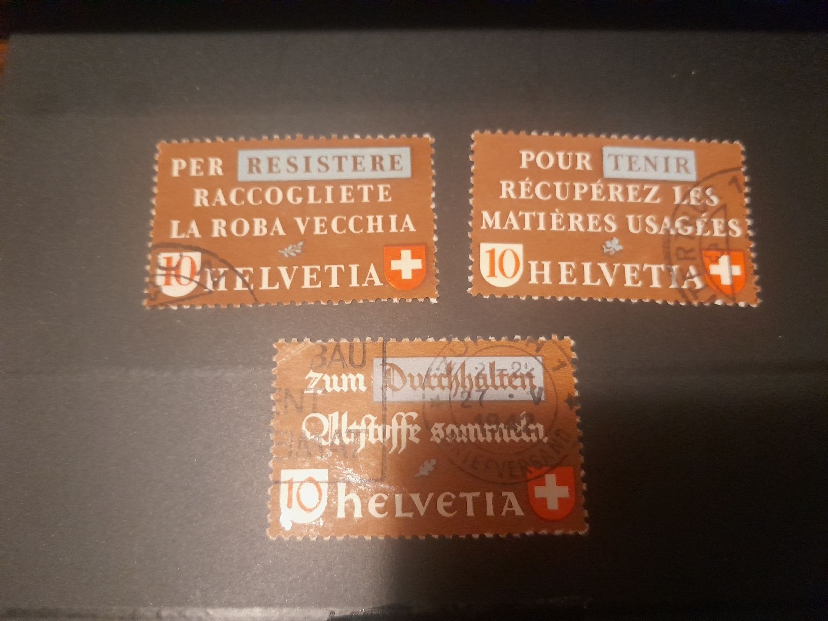 Tutti i francobolli: Suisse timbres 1942 – Usato da Marly venduto da globetrotter1723
