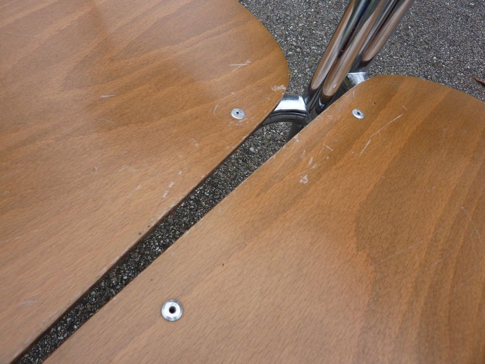 6 Stühle Holzstühle Stapelstühle Seminarstühle stapelbar 6