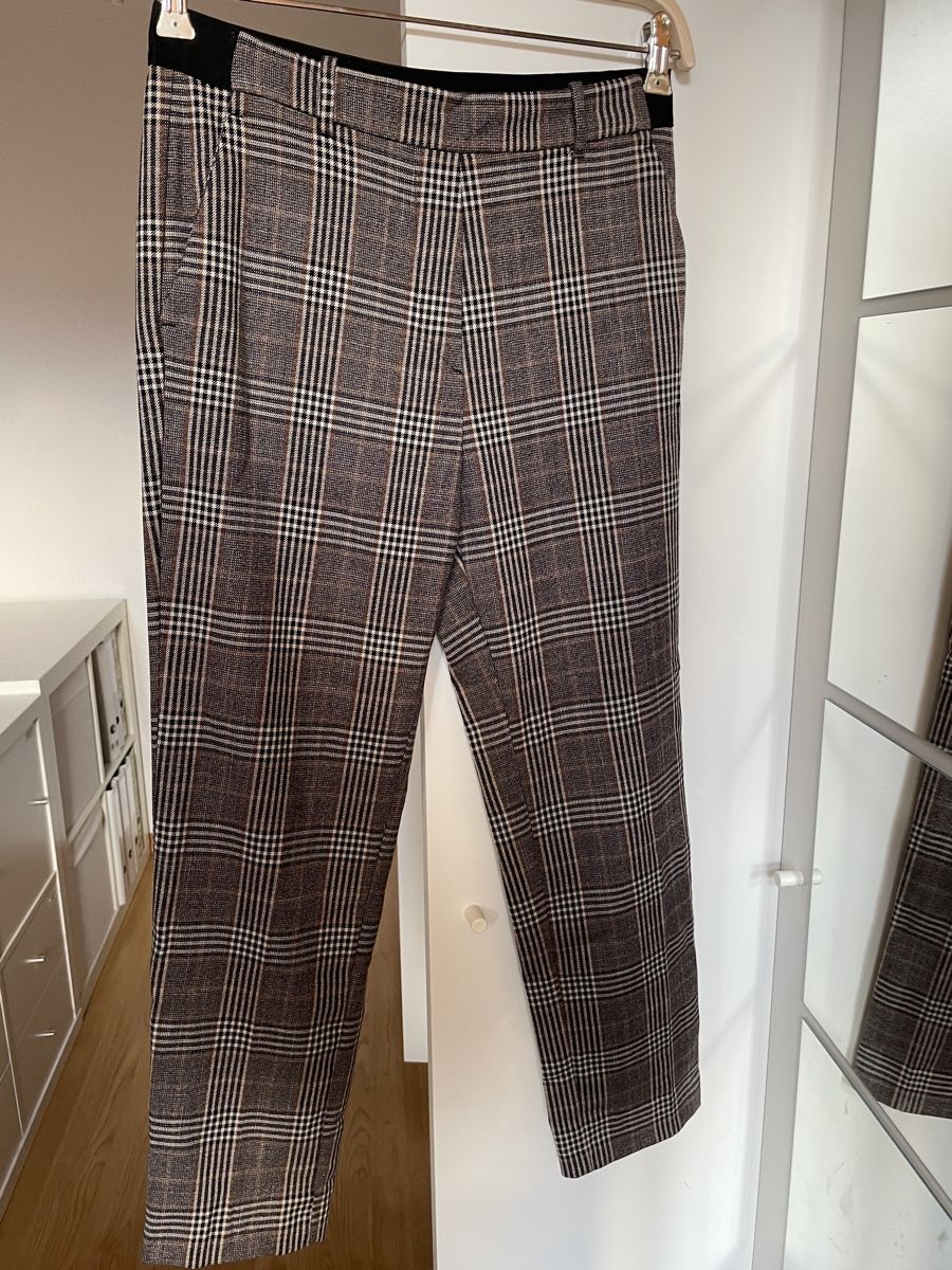H&M Hosen: Hose H&M S/M, braun kariert – Gebraucht aus Münsingen von Secondhand89