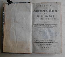 Regeln vom Schreiben, Reden und Versemachen... 1800.