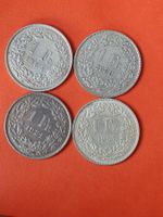 4 x 1 Franken = 1921 , 1939 , 1957 , 1964